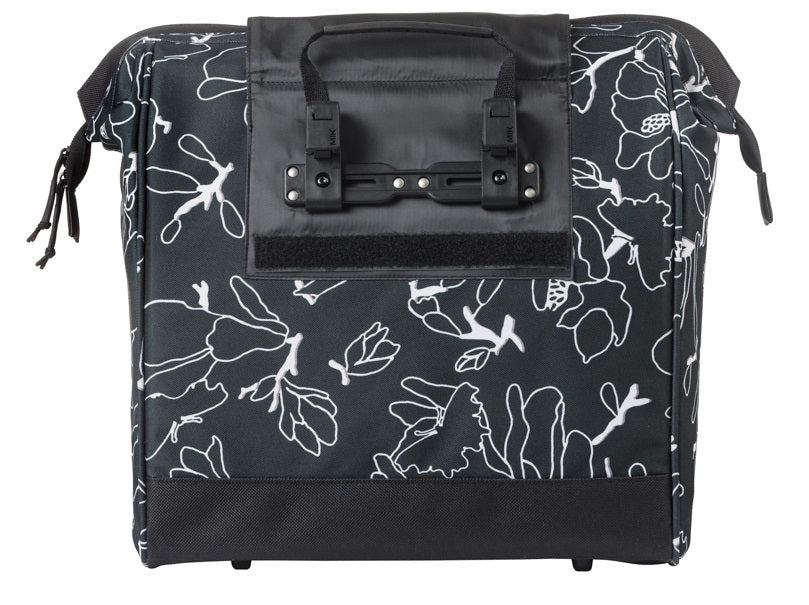 Fietsshopper Basil Grand Flower MIK 23L 12 x 35 x 35 cm - zwart