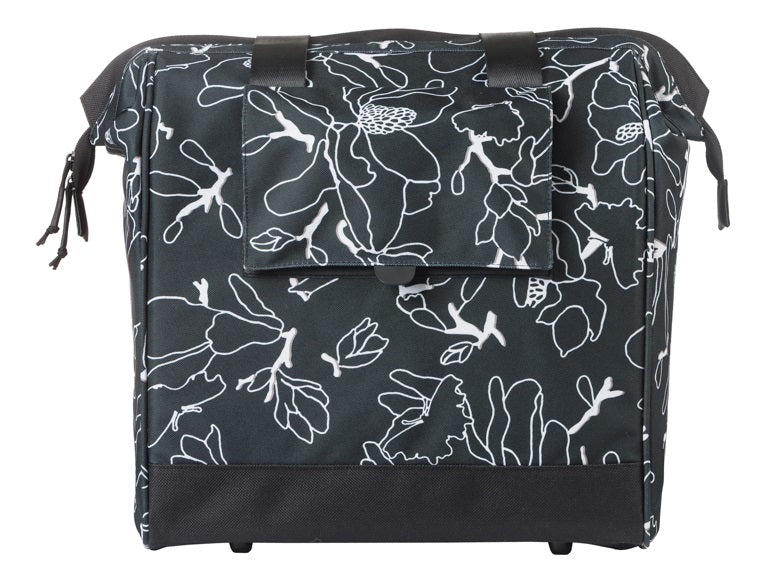 Fietsshopper Basil Grand Flower MIK 23L 12 x 35 x 35 cm - zwart