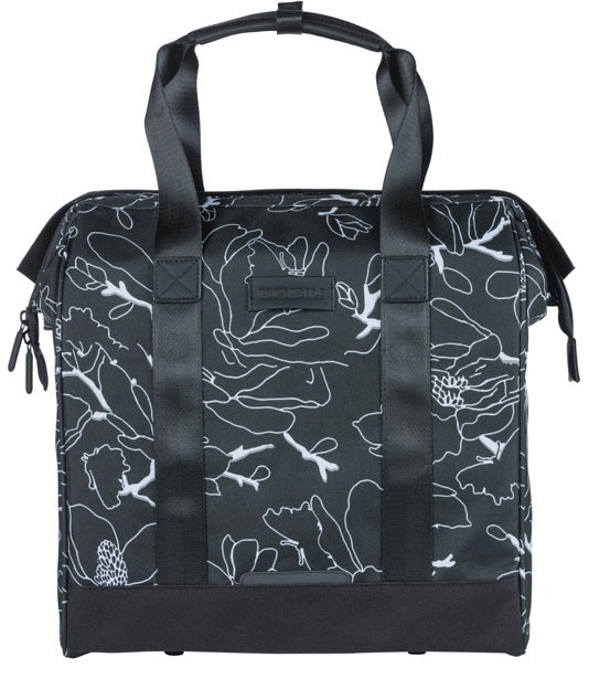 Fietsshopper Basil Grand Flower MIK 23L 12 x 35 x 35 cm - zwart