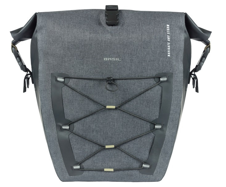Enkele tas Basil Navigator Storm L MIK 25-31L 15 x 27 x 41 cm - zwart