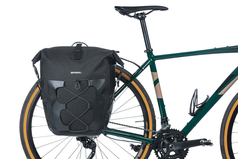 Enkele tas Basil Navigator Waterproof L MIK 25-31L 14 x 26 x 42 cm - zwart