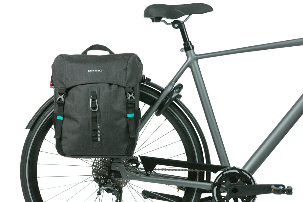 Enkele tas Basil Discovery 365D L MIK 20L 15 x 23 x 35 cm - zwart
