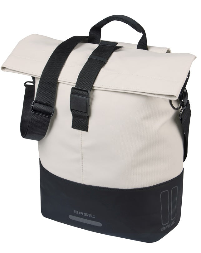 Cove shopper Basil MIK 14-16L 14 x 29 x 36 cm - zwart/wit