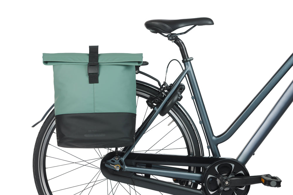 Cove shopper Basil MIK 14-16L 14 x 29 x 36 cm - groen/zwart