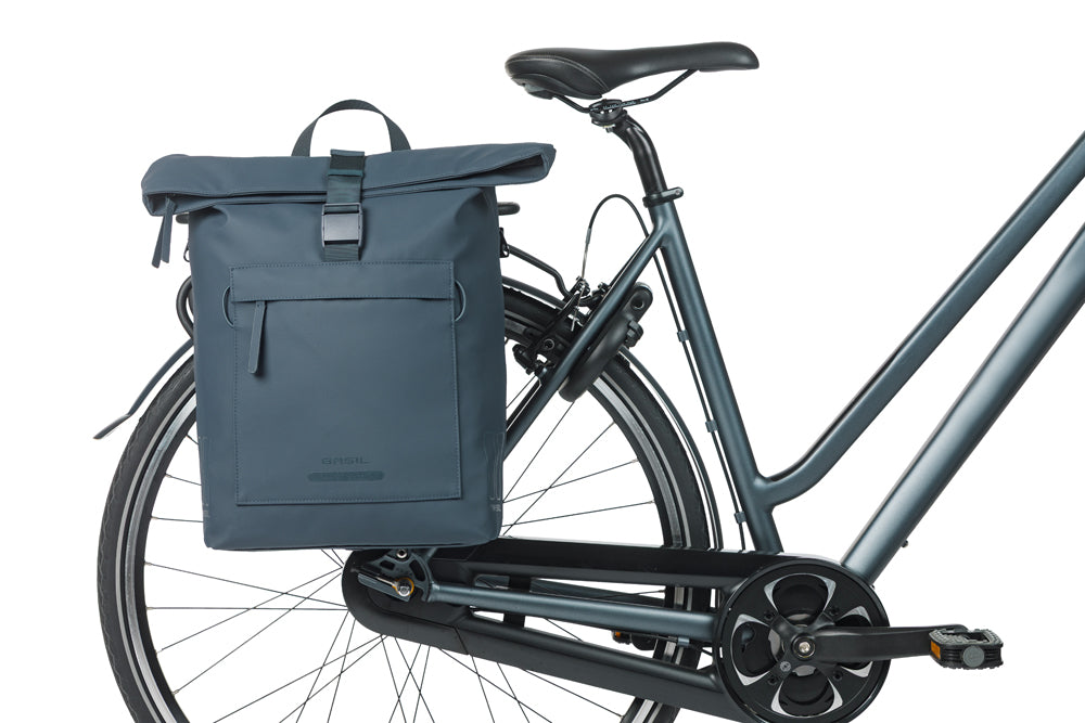 Fietsschoudertas Basil Brooklyn MIK 17L 14 x 32 x 40 cm - blauw