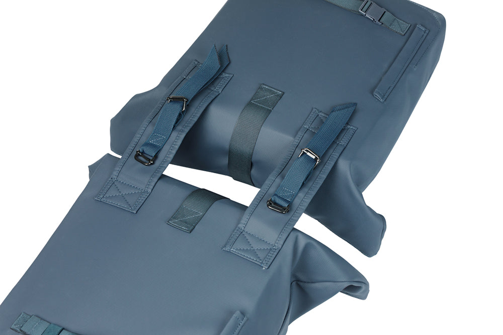 Dubbele fietstas Basil Brooklyn 41L 14 x 30 x 37 cm - blauw