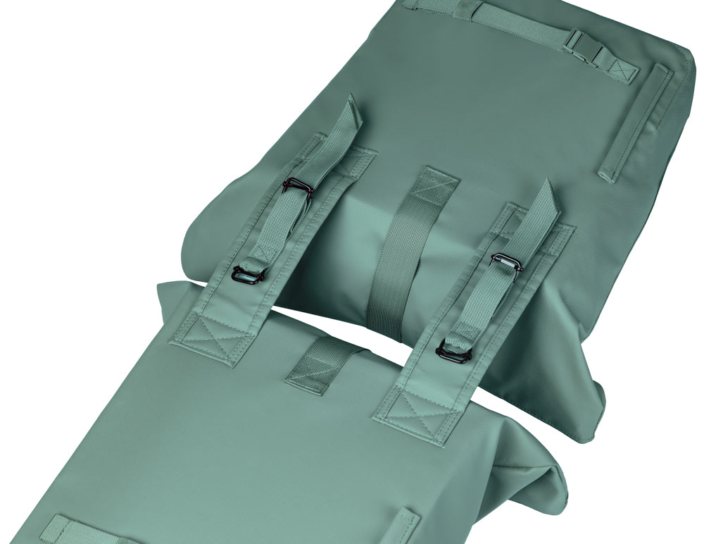 Dubbele fietstas Basil Brooklyn 41L 14 x 30 x 37 cm - groen