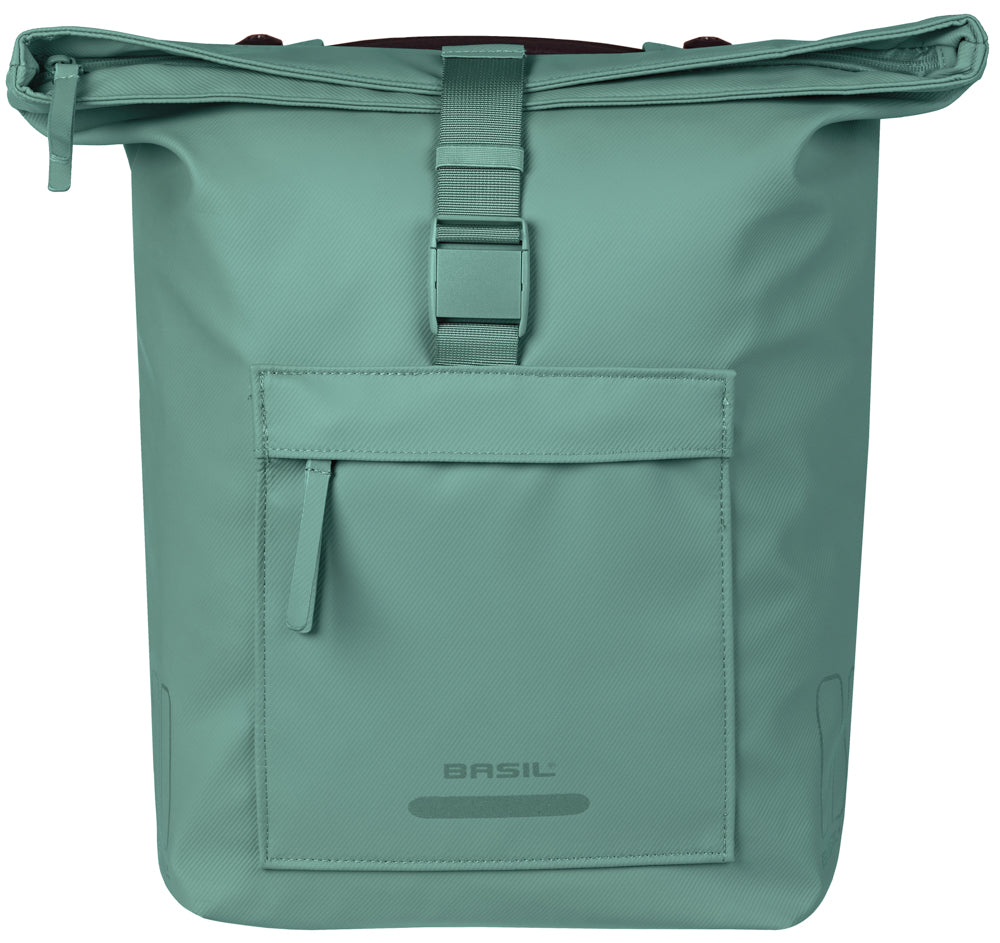 Dubbele fietstas Basil Brooklyn MIK 41L 14 x 30 x 37 cm - groen