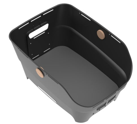 Fietsmand Basil Cento Neo WSL achter 46 x 23 x 14 cm - zwart