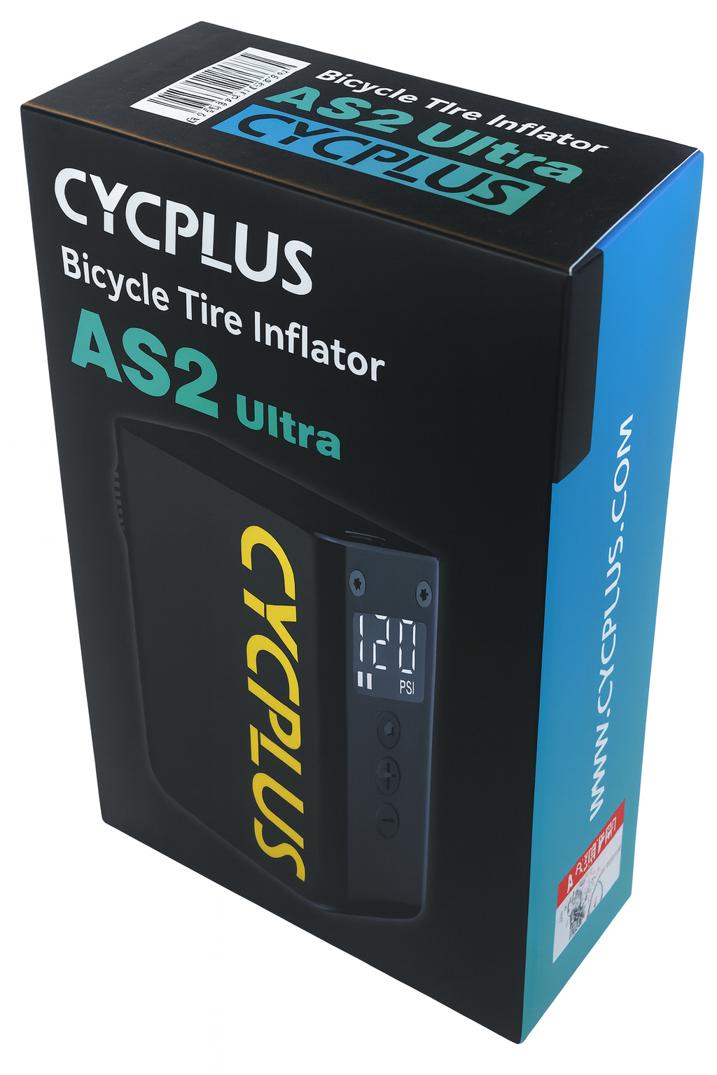 Elektrische accupomp Cycplus AS2 Ultra - zwart