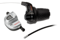 Draaiversteller 3 speed Shimano Nexus SL-3S42E met kabels (1850 mm) en clickbox - zwart (werkplaatsverpakking)