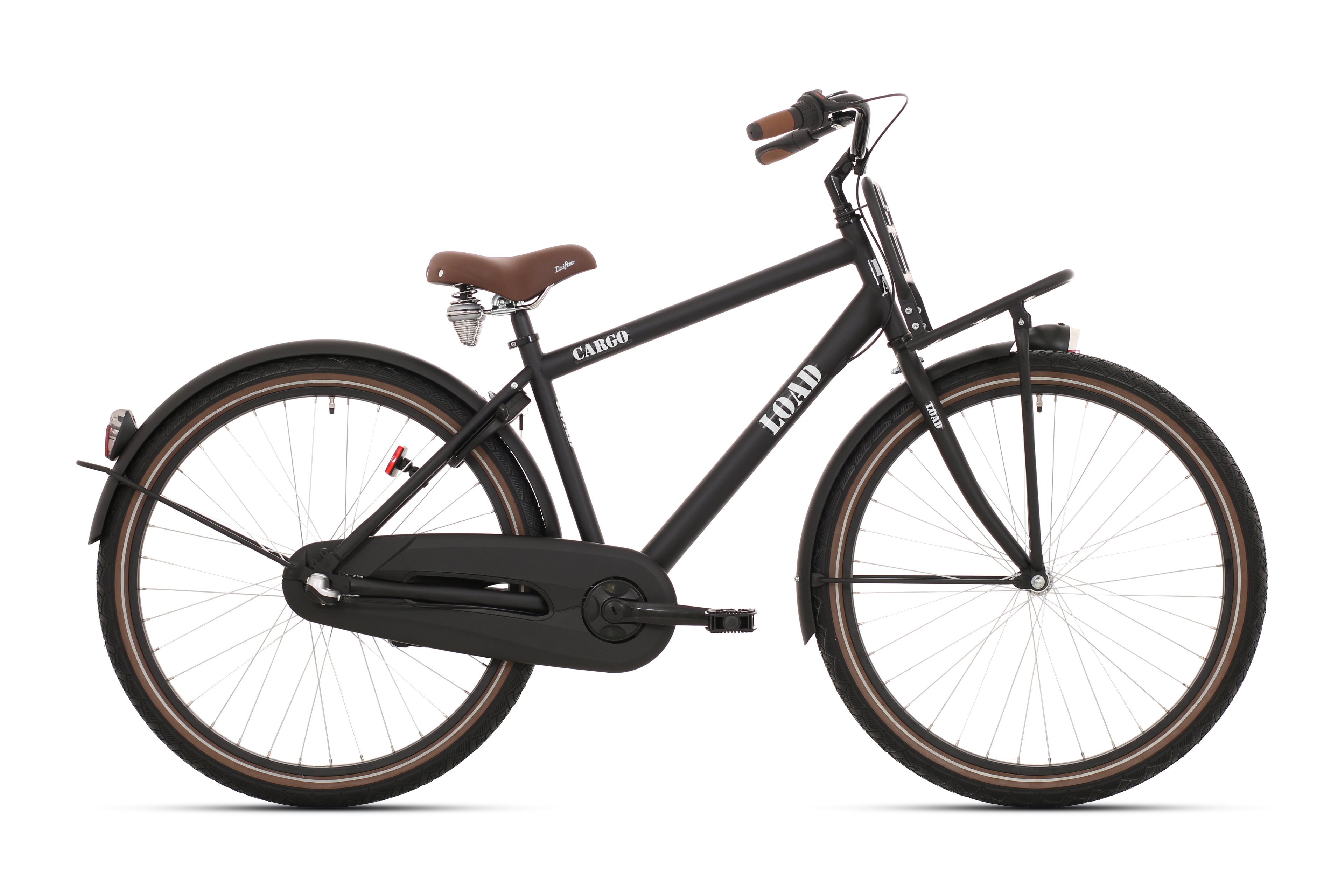 Kinderfiets Bikefun Load 20 inch met remnaaf - Mat Zwart