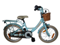 Kinderfiets Bikefun Girly 16 inch - met mandje en remnaaf - Blauw