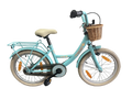 Kinderfiets Bikefun Girly 18 inch - met mandje en remnaaf - Blauw