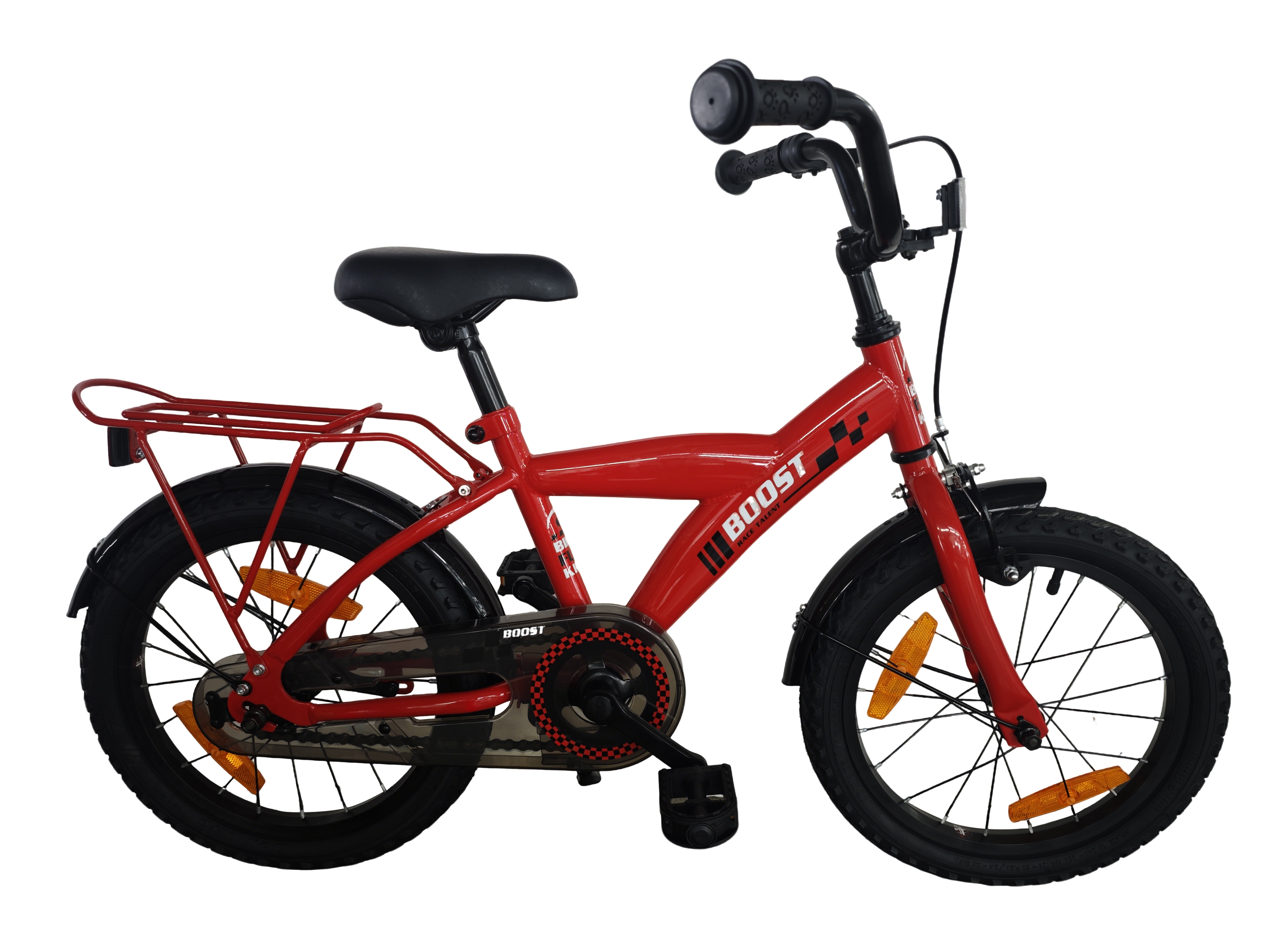 Kinderfiets Bikefun Boost 16 inch met remnaaf - Rood