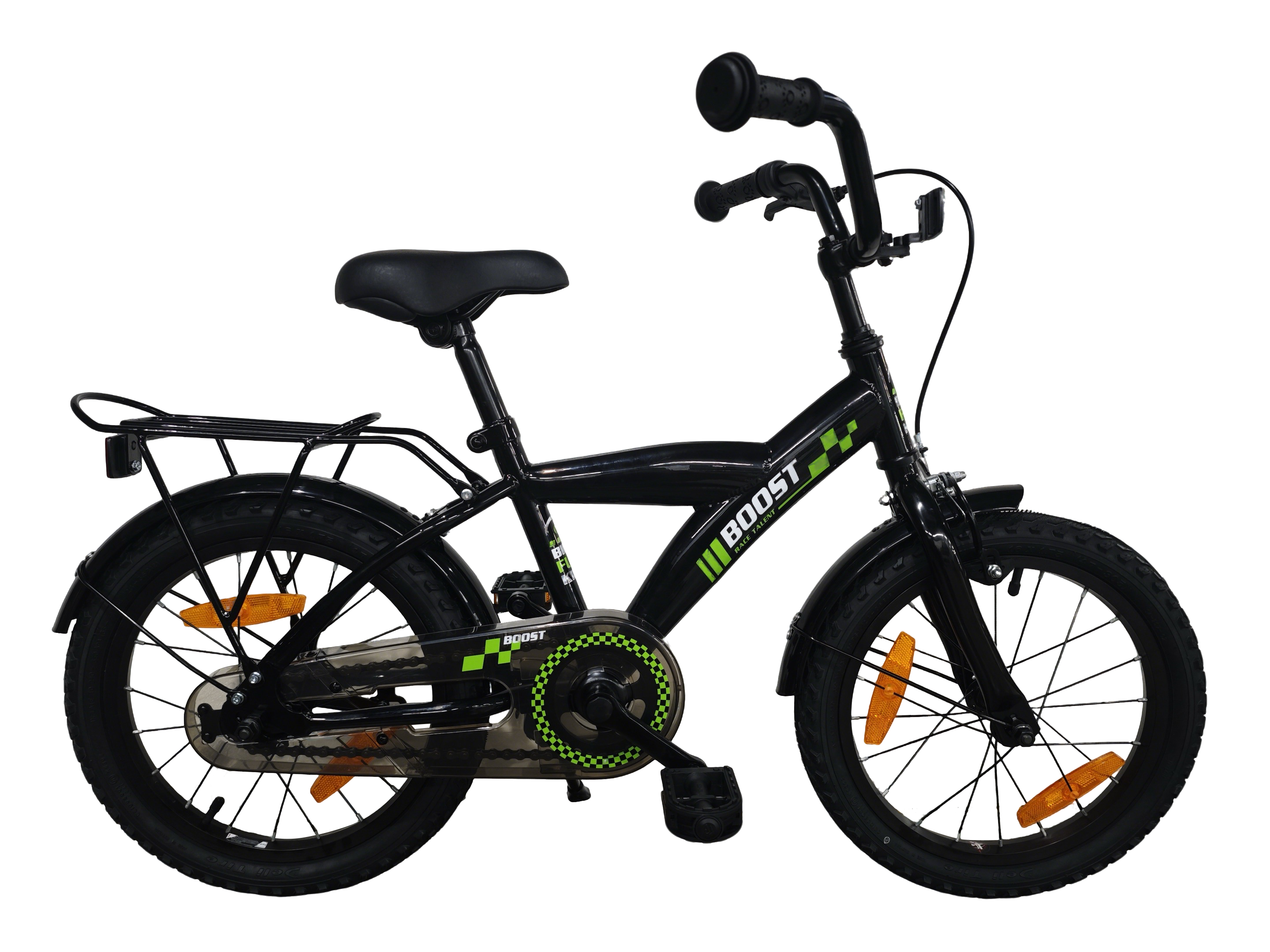 Kinderfiets Bikefun Boost 16 inch met remnaaf - Zwart