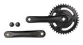 Crankstel Vinty 38T - 170 mm crankarm - zwart
