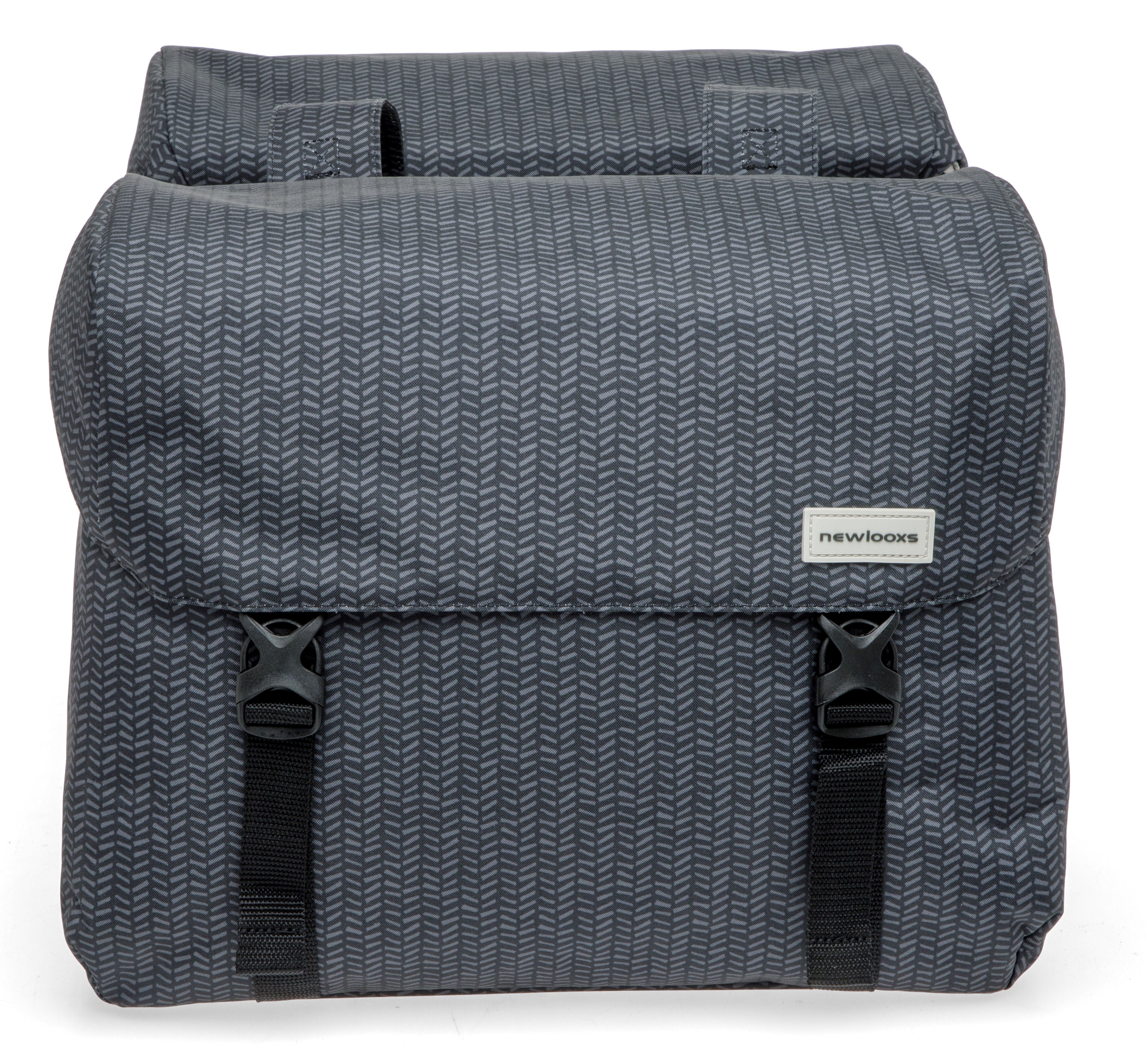 Dubbele fietstas New Looxs Mondi Joy Double - 38 liter - 39 x 18 x 32 cm (2x) - Nima Black