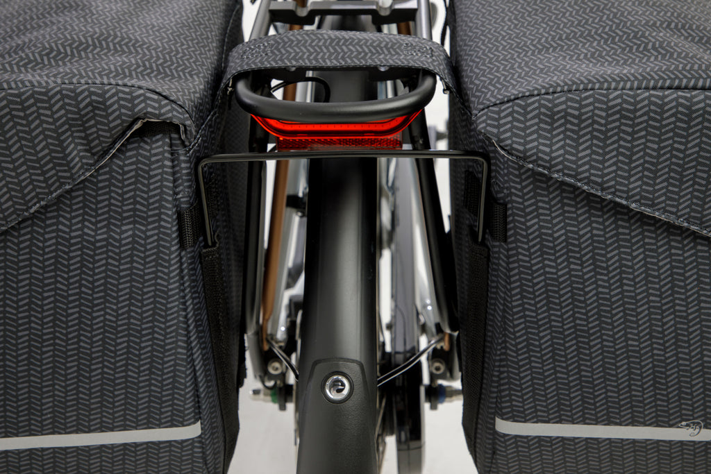 Dubbele fietstas New Looxs Mondi Joy Double - 38 liter - 39 x 18 x 32 cm (2x) - Nima Black
