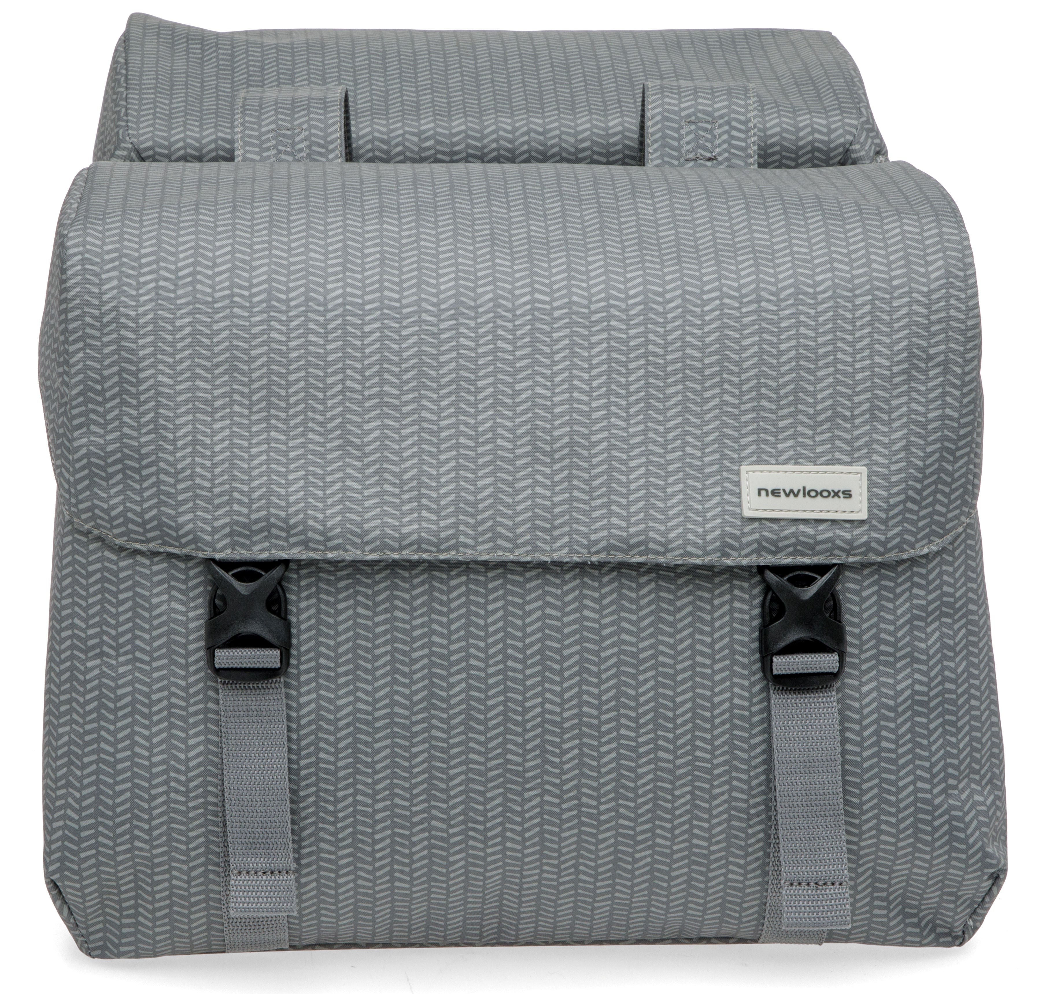 Dubbele fietstas New Looxs Mondi Joy Double - 38 liter - 39 x 18 x 32 cm (2x) - Nima Grey