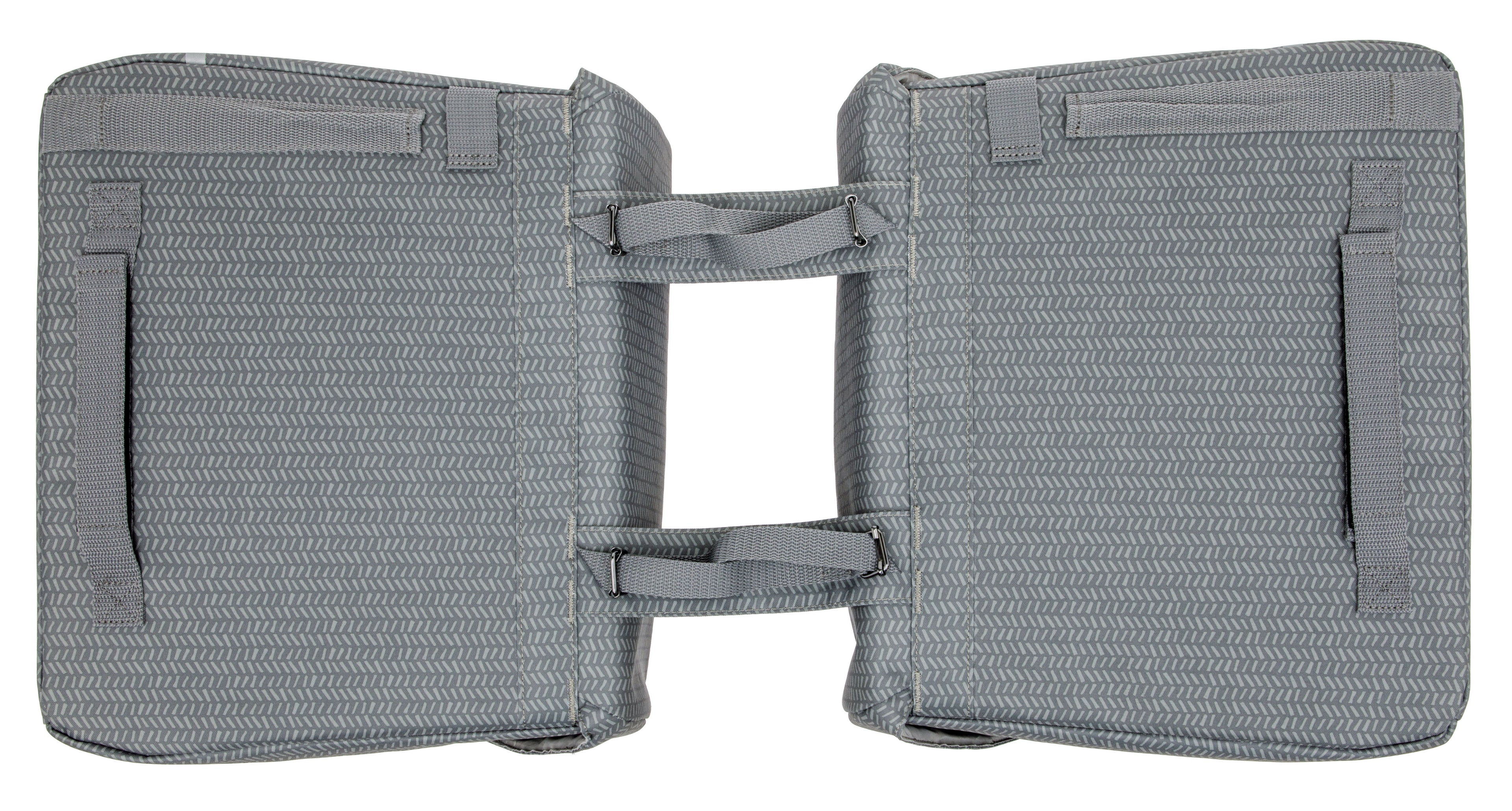 Dubbele fietstas New Looxs Mondi Joy Double - 38 liter - 39 x 18 x 32 cm (2x) - Nima Grey