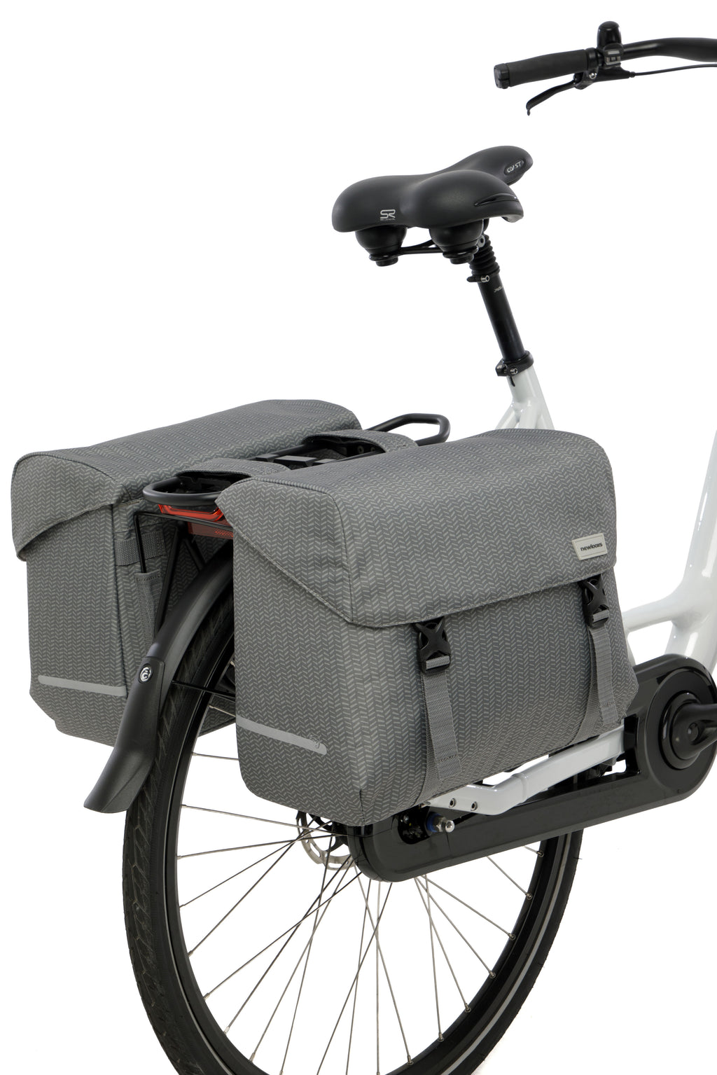 Dubbele fietstas New Looxs Mondi Joy Double - 38 liter - 39 x 18 x 32 cm (2x) - Nima Grey