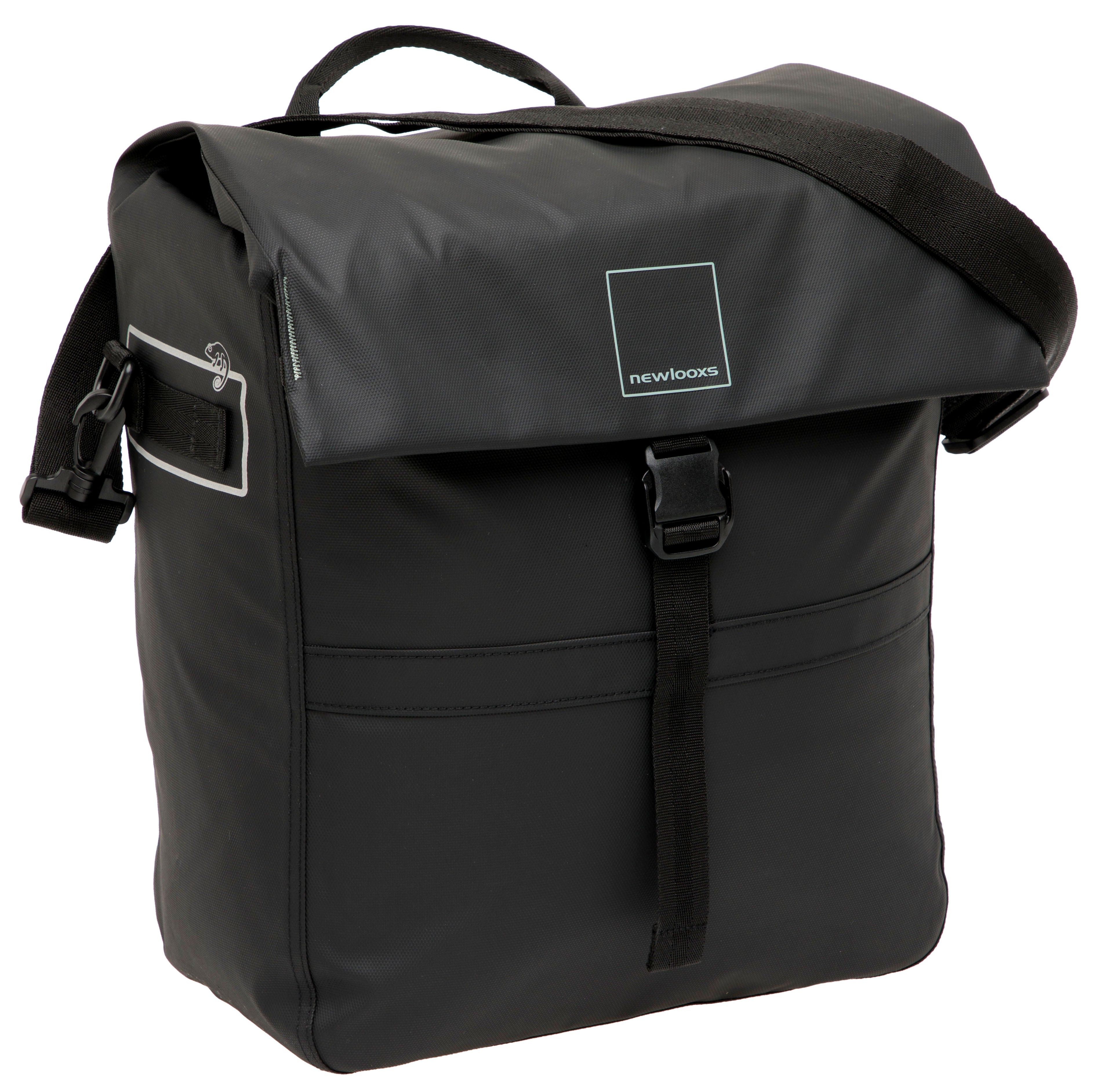 Enkele fietstas New Looxs Leeds Single - 19 liter - 33 x 18 x 38 cm - Black