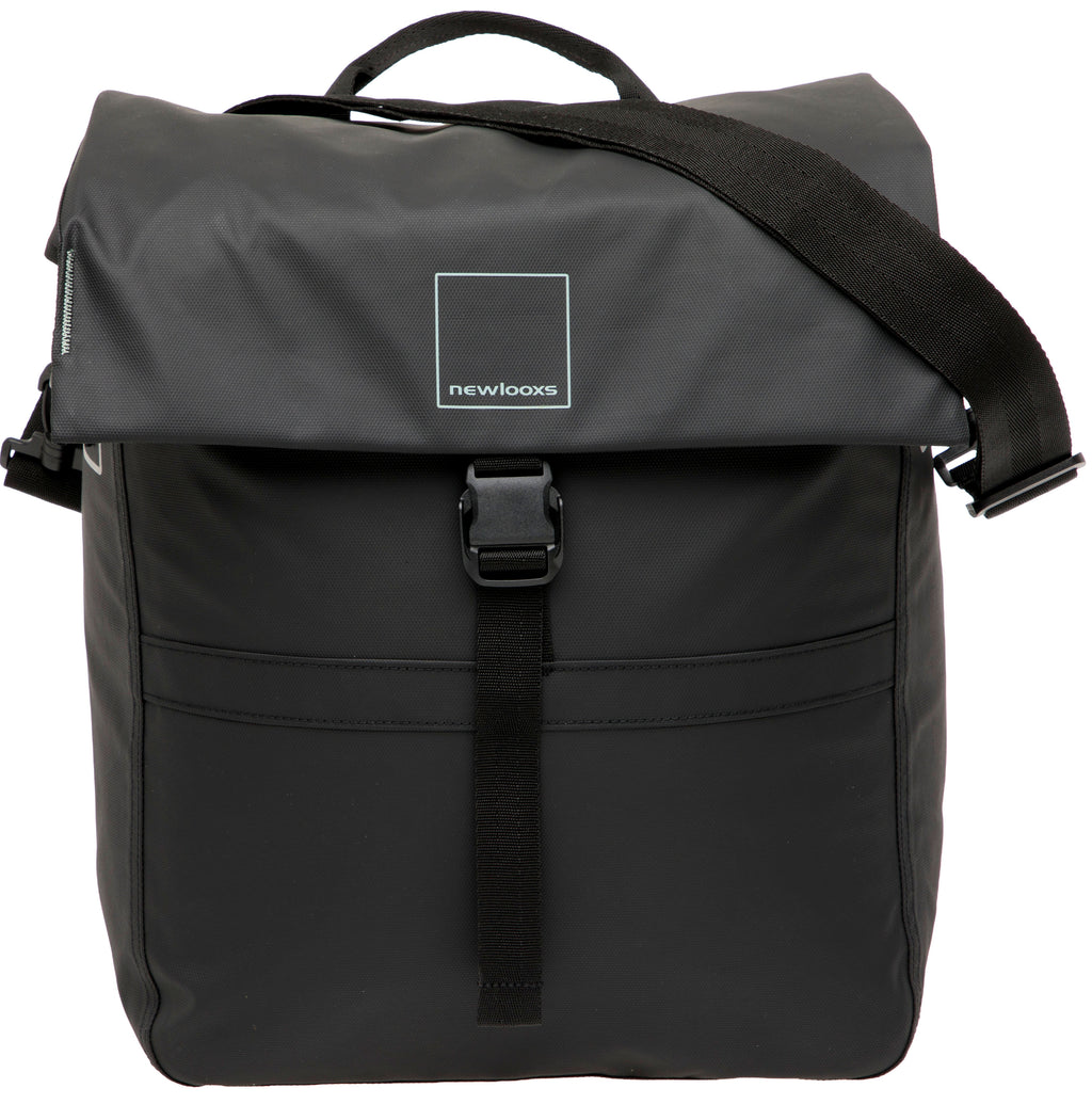 Enkele fietstas New Looxs Leeds Single - 19 liter - 33 x 18 x 38 cm - Black