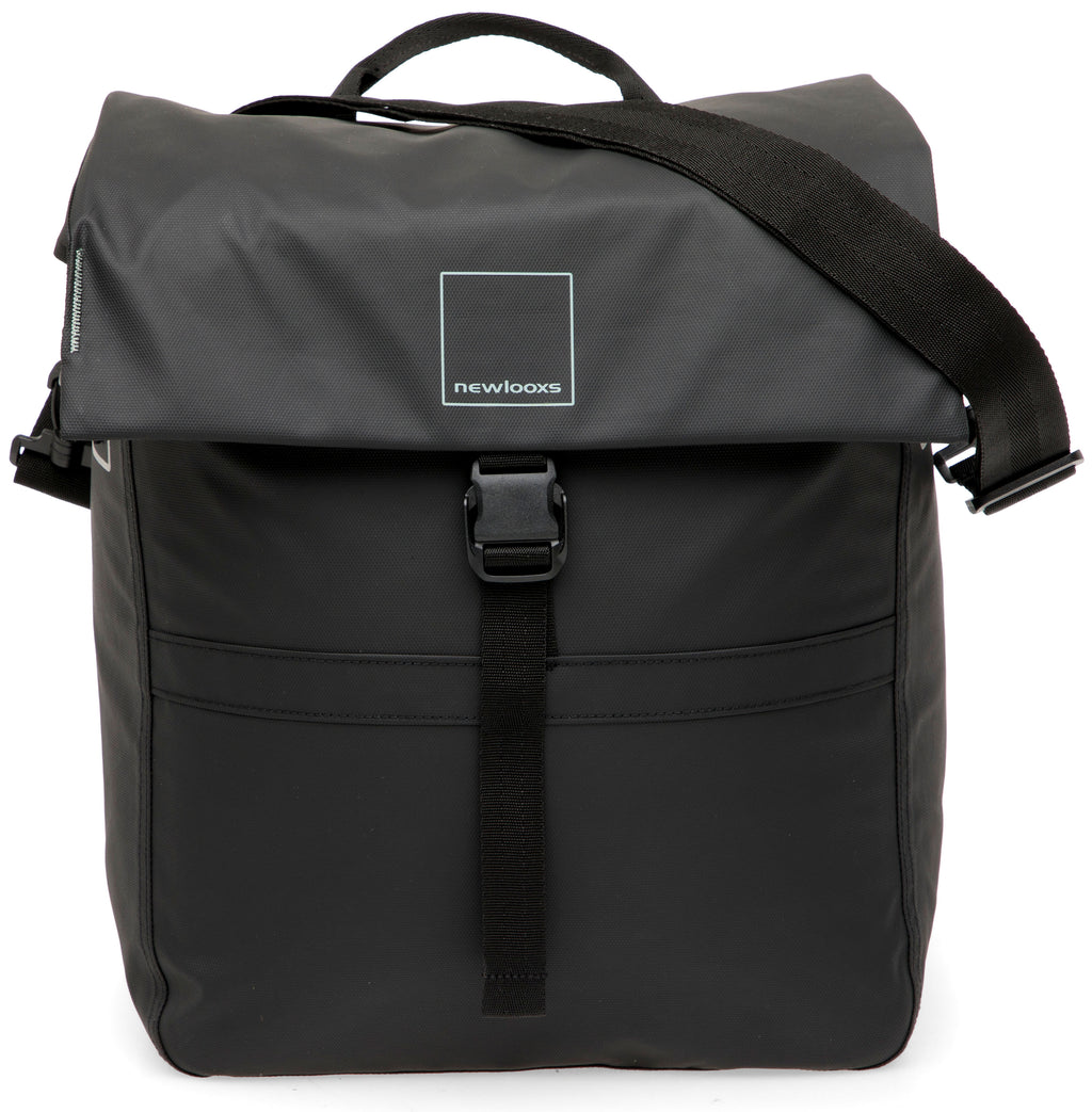 Enkele fietstas New Looxs Leeds Single - 19 liter - 33 x 18 x 38 cm - Black