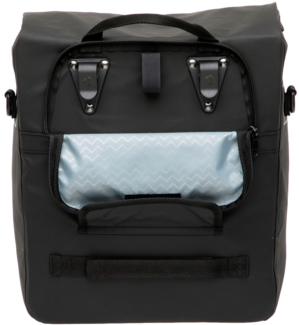 Enkele fietstas New Looxs Leeds Single - 19 liter - 33 x 18 x 38 cm - Black