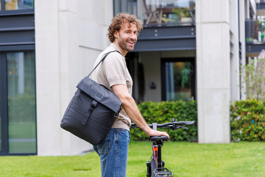 Enkele fietstas New Looxs Leeds Single - 19 liter - 33 x 18 x 38 cm - Black