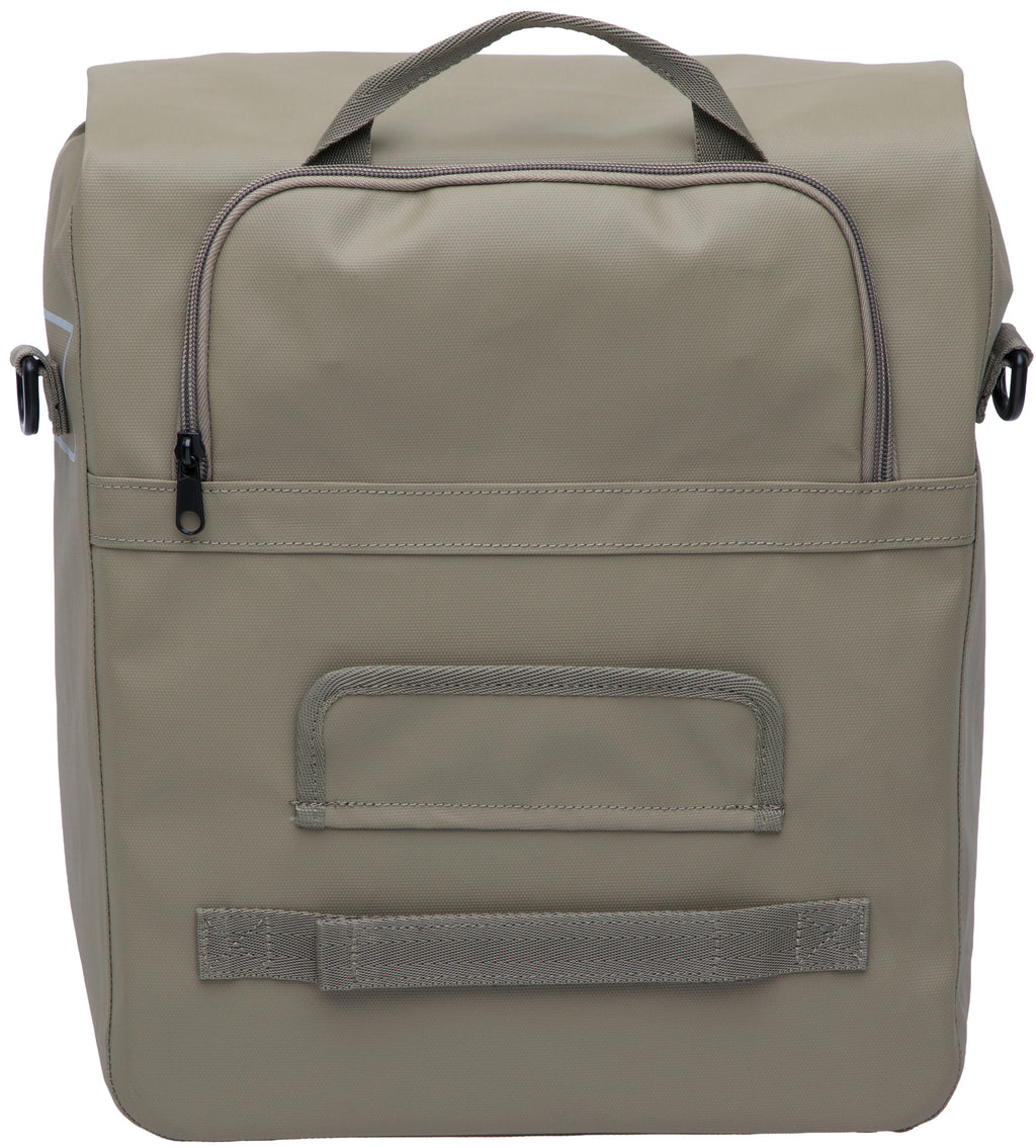 Enkele fietstas New Looxs Leeds Single - 19 liter - 33 x 18 x 38 cm - Taupe