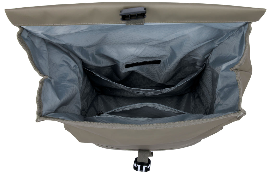 Enkele fietstas New Looxs Leeds Single - 19 liter - 33 x 18 x 38 cm - Taupe
