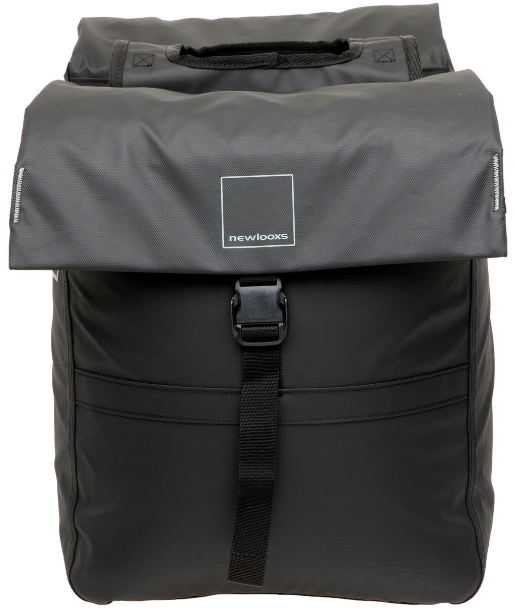Dubbele fietstas New Looxs Leeds Double - 38 liter - 33 x 18 x 38 cm (2x) - Black