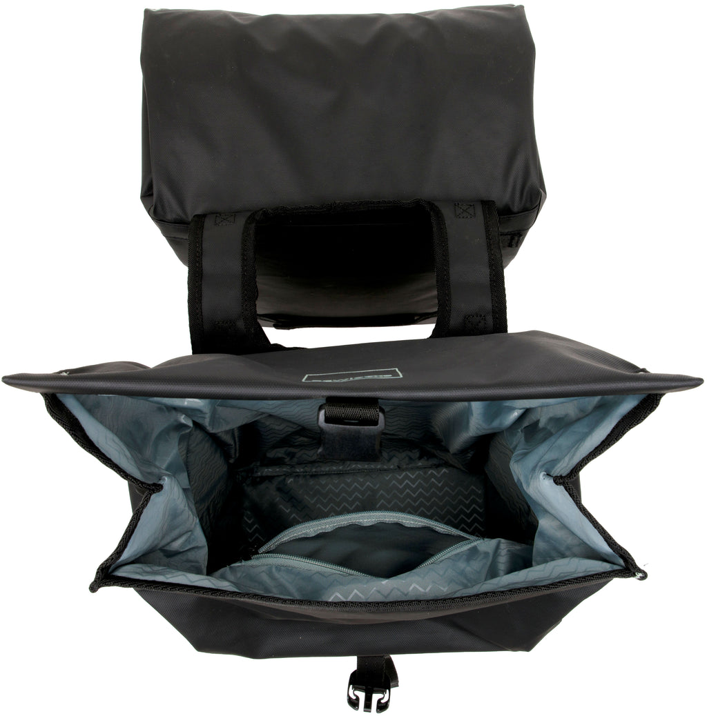 Dubbele fietstas New Looxs Leeds Double - 38 liter - 33 x 18 x 38 cm (2x) - Black