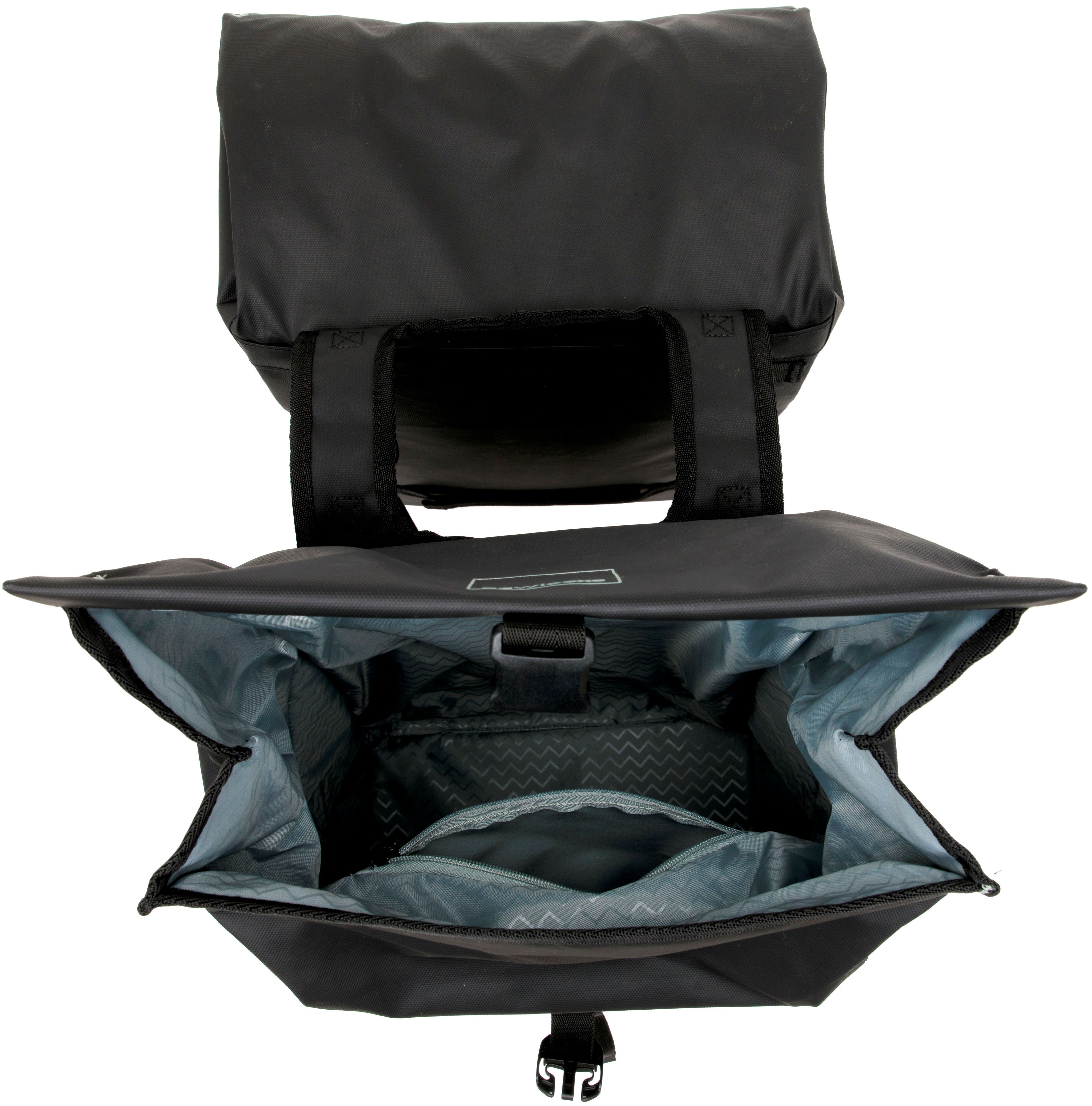 Dubbele fietstas New Looxs Leeds Double - 38 liter - 33 x 18 x 38 cm (2x) - Black