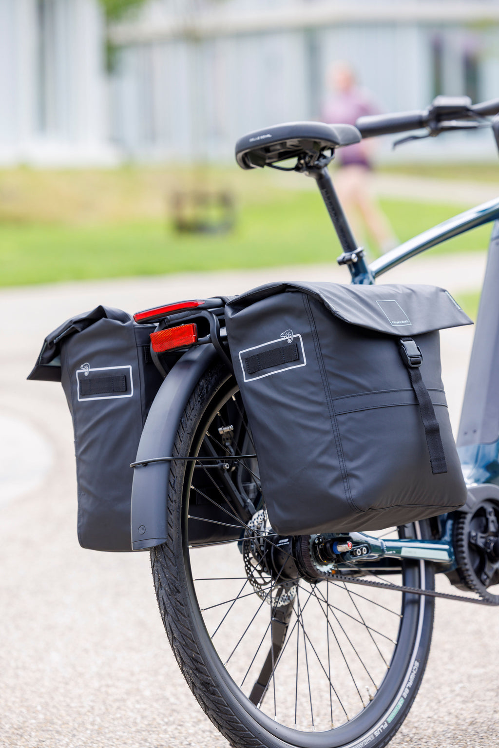 Dubbele fietstas New Looxs Leeds Double - 38 liter - 33 x 18 x 38 cm (2x) - Black