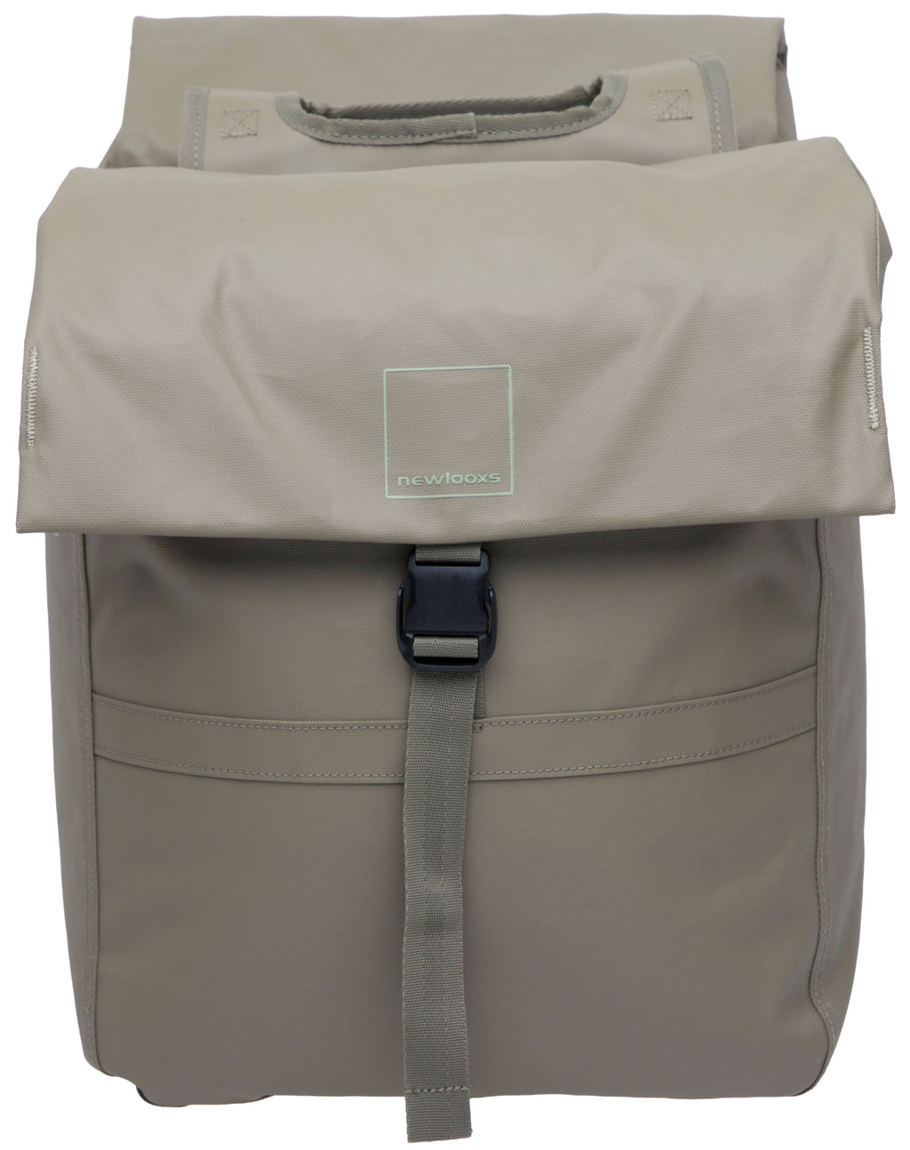 Dubbele fietstas New Looxs Leeds Double - 38 liter - 33 x 18 x 38 cm (2x) - Taupe