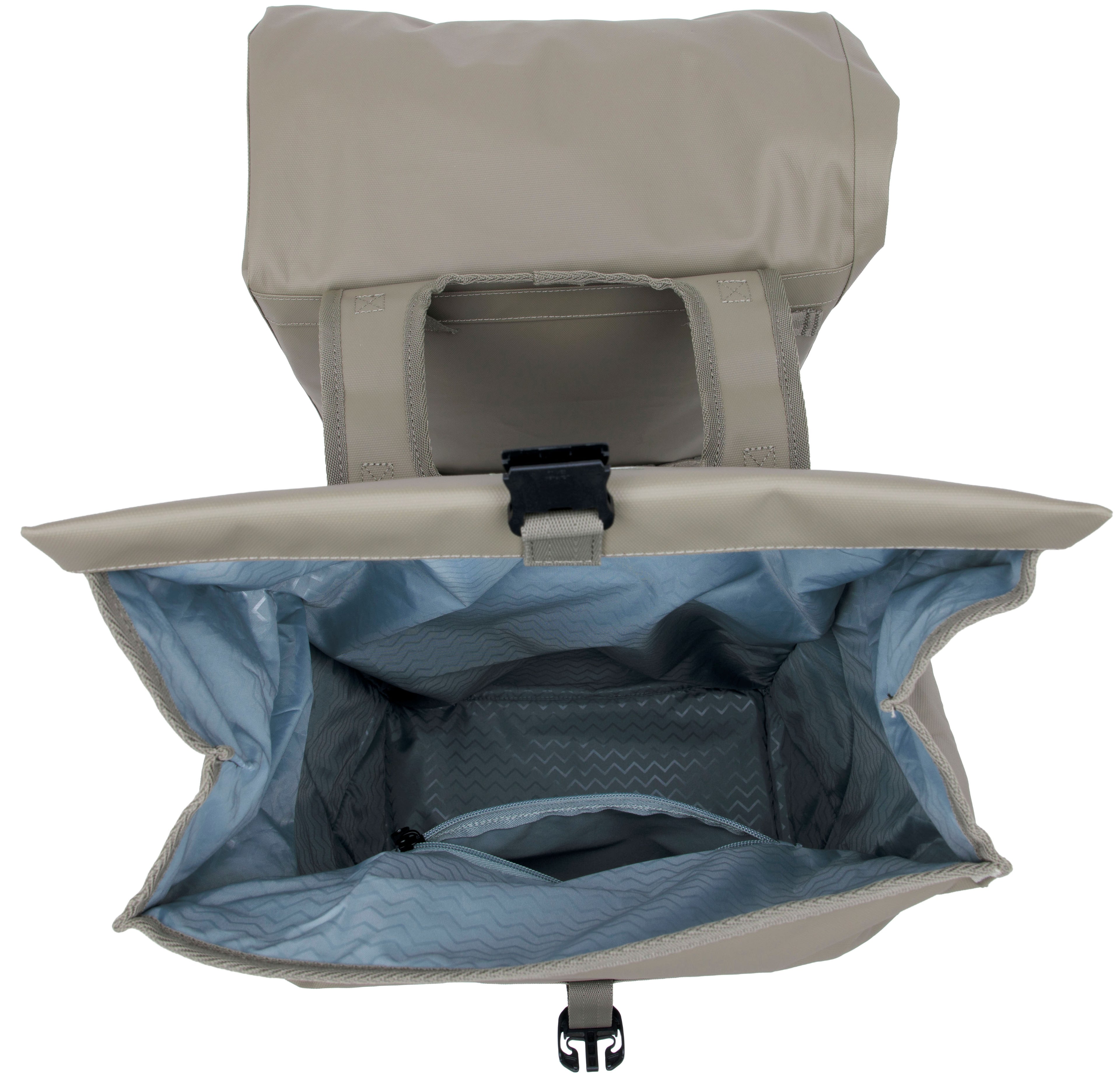 Dubbele fietstas New Looxs Leeds Double - 38 liter - 33 x 18 x 38 cm (2x) - Taupe