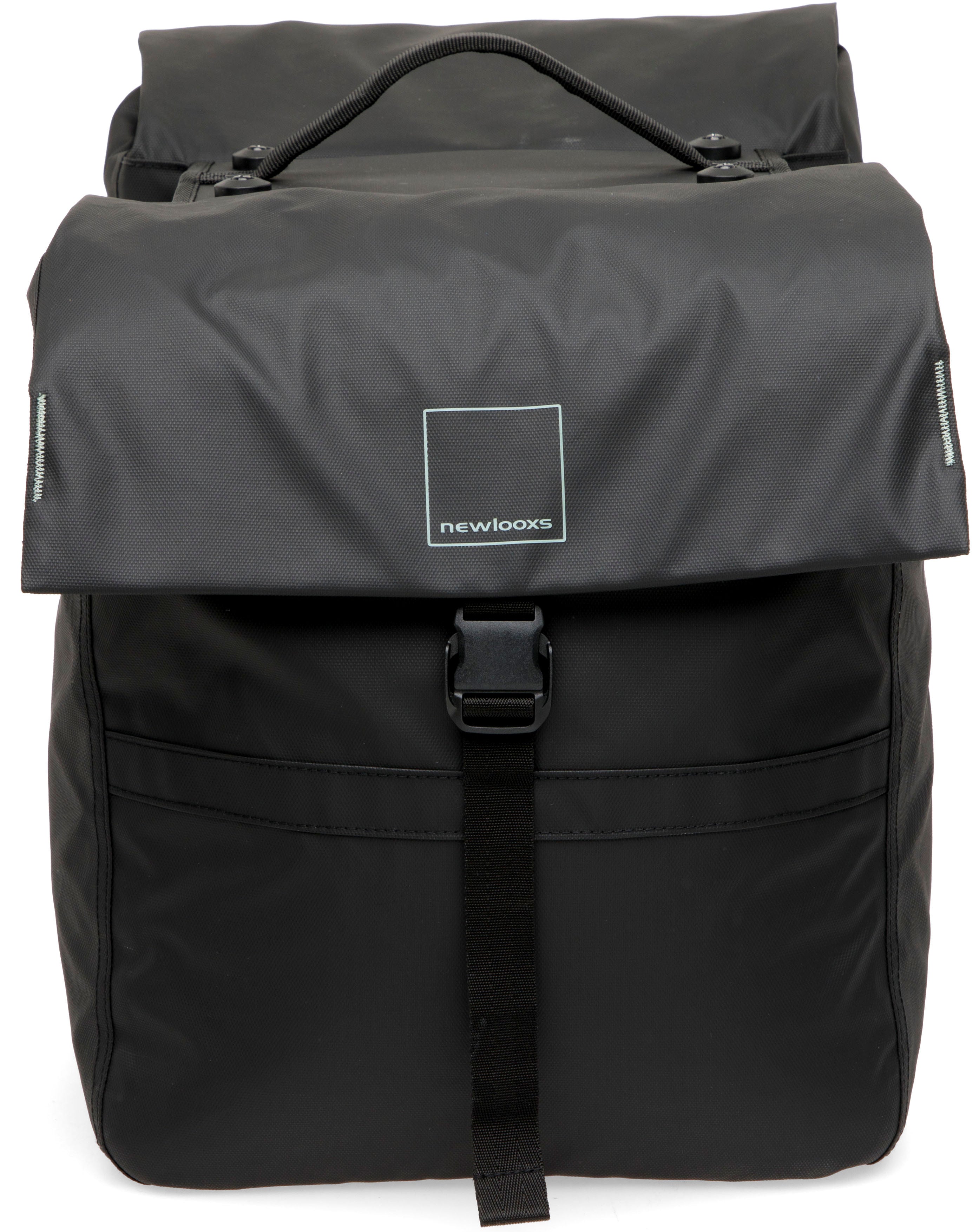 Dubbele fietstas New Looxs Leeds Double MIK 2.0 - 38 liter - 33 x 18 x 38 cm (2x) - Black