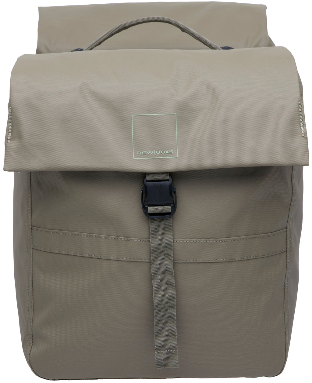 Dubbele fietstas New Looxs Leeds Double MIK 2.0 - 38 liter - 33 x 18 x 38 cm (2x) - Taupe