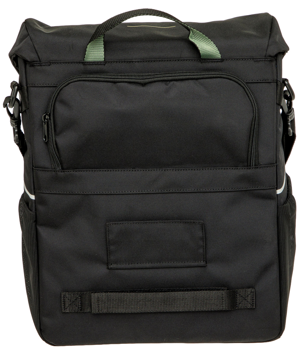 Enkele fietstas New Looxs Vigo Single - 20 liter - 30 x 19 x 40 cm - Black-Green