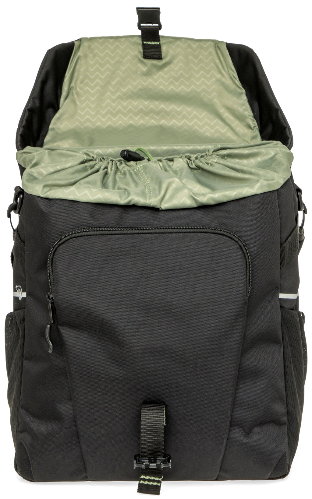 Enkele fietstas New Looxs Vigo Single - 20 liter - 30 x 19 x 40 cm - Black-Green