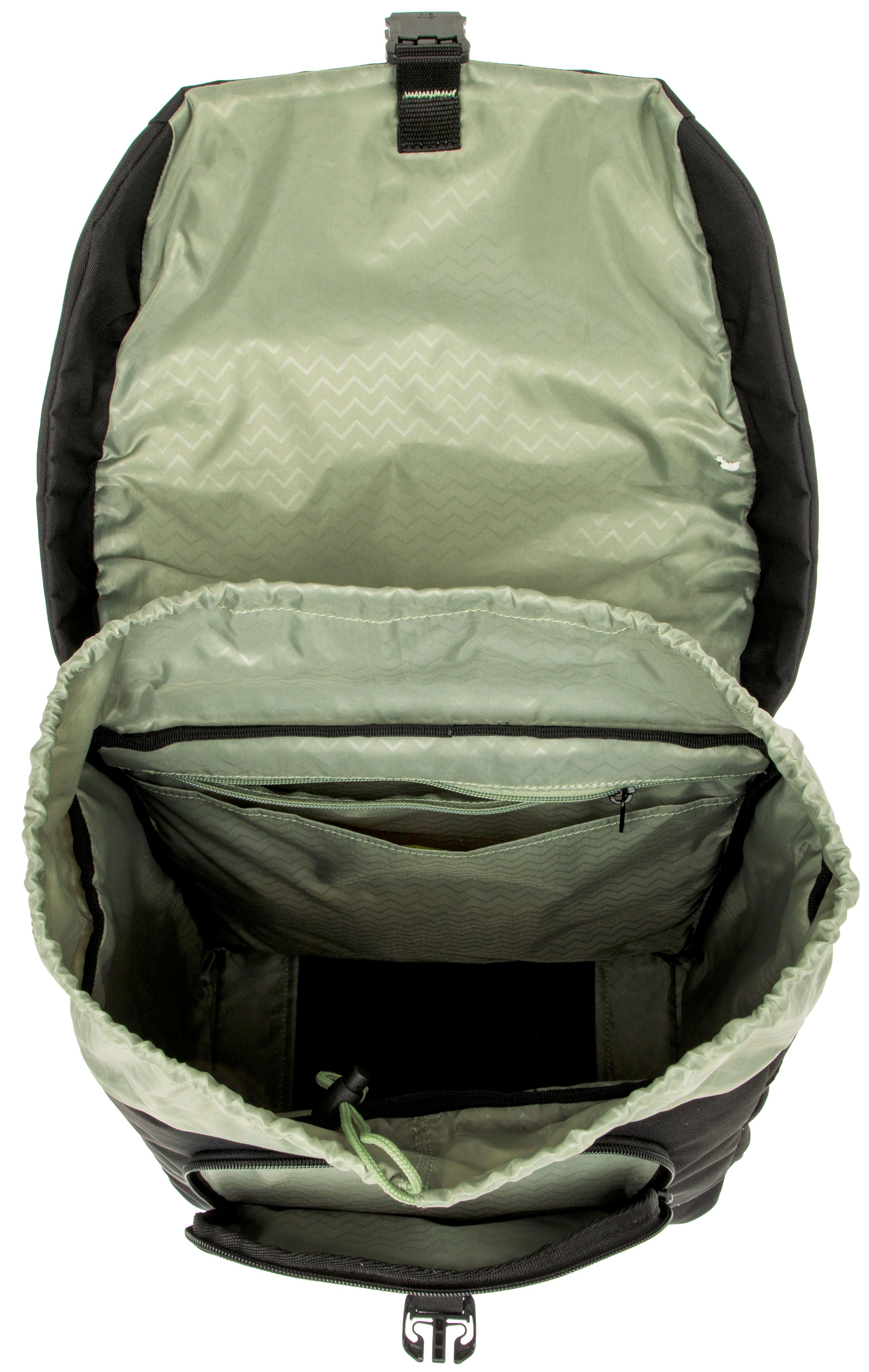 Enkele fietstas New Looxs Vigo Single - 20 liter - 30 x 19 x 40 cm - Black-Green