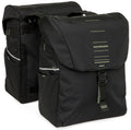 Dubbele fietstas New Looxs Vigo Double - 40 liter - 30 x 19 x 40 cm (2x) - Black-Green
