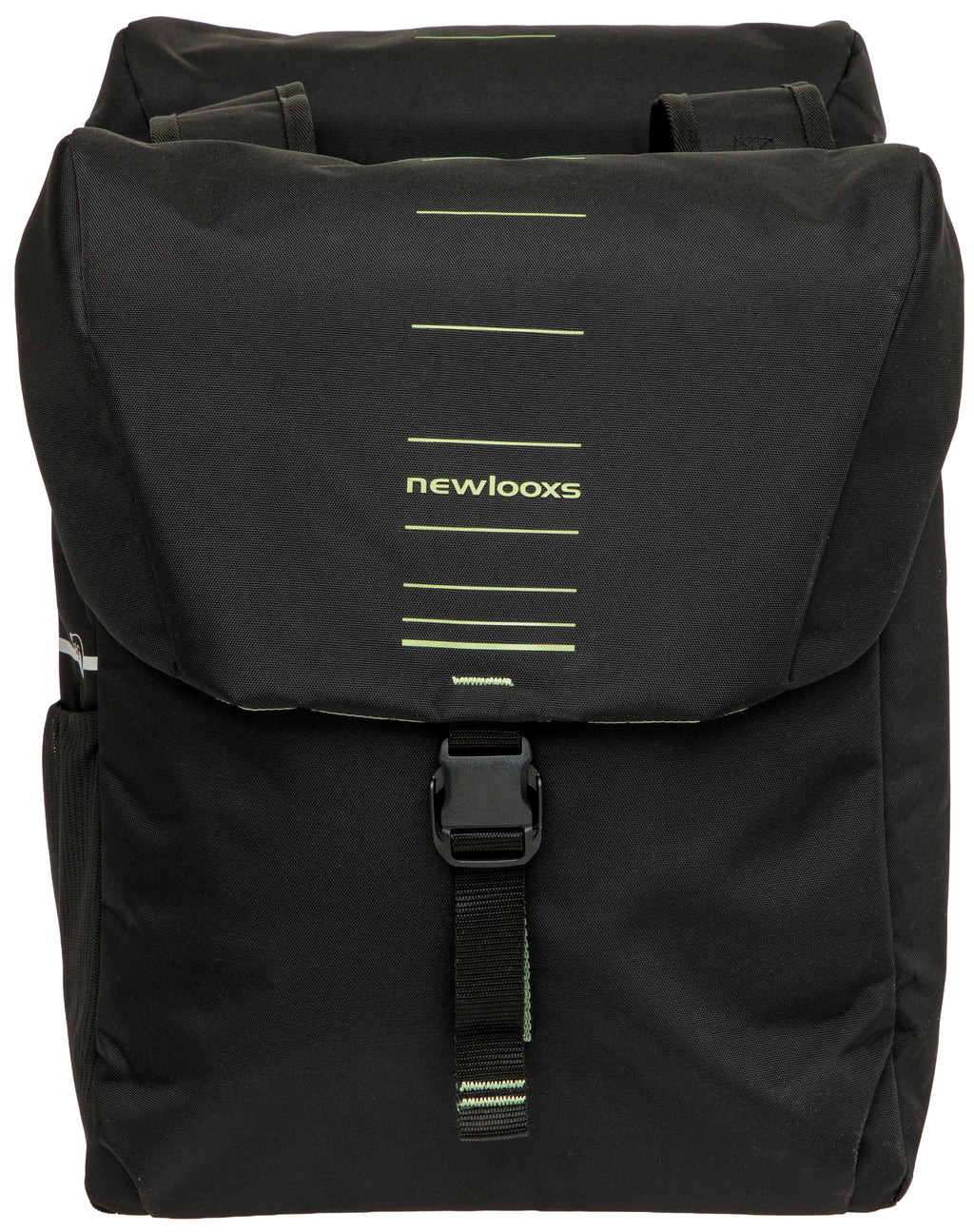 Dubbele fietstas New Looxs Vigo Double - 40 liter - 30 x 19 x 40 cm (2x) - Black-Green