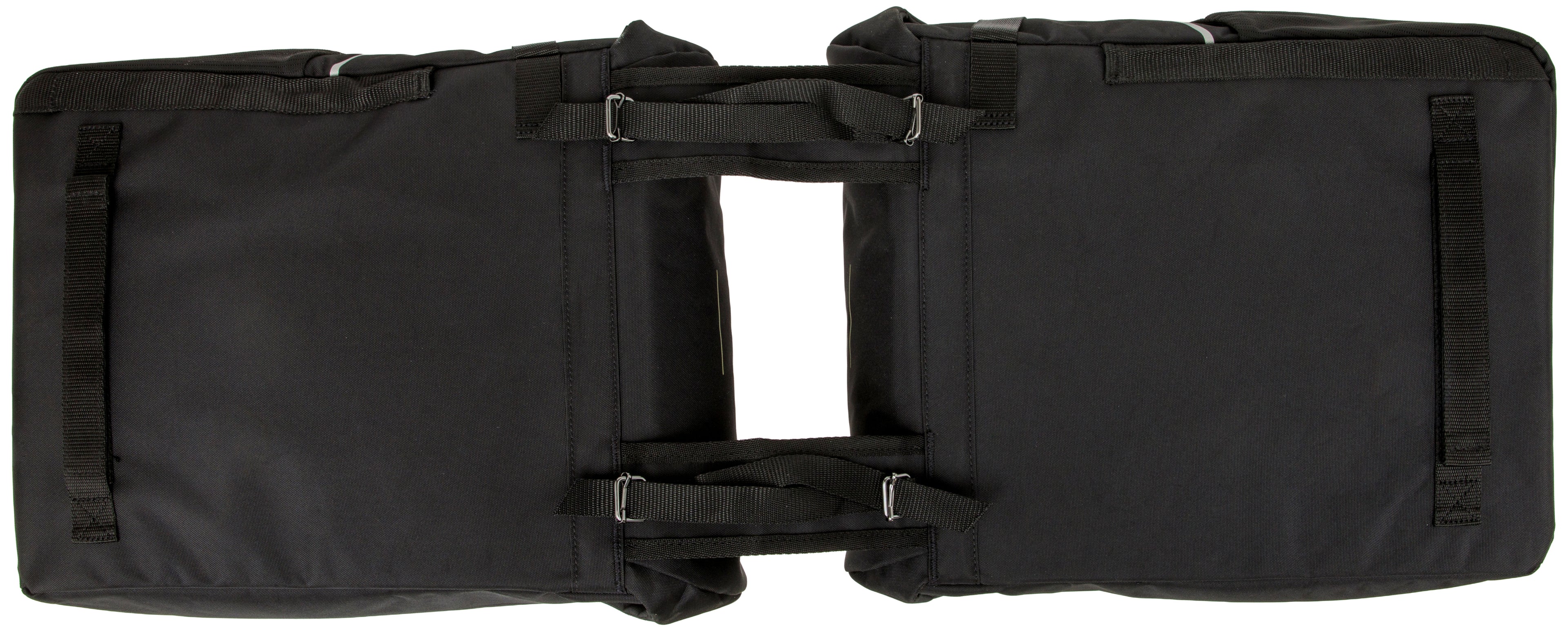 Dubbele fietstas New Looxs Vigo Double - 40 liter - 30 x 19 x 40 cm (2x) - Black-Green