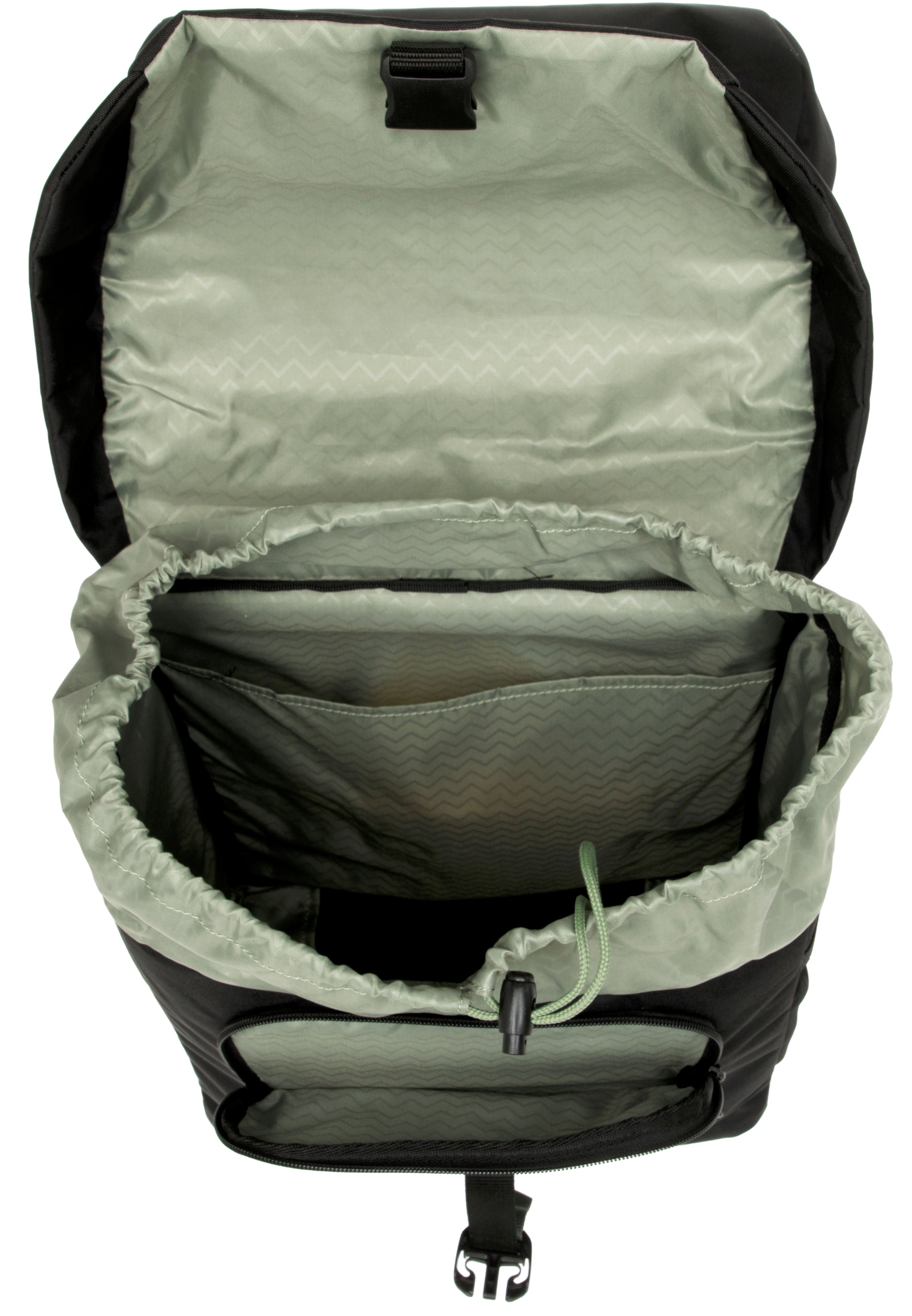 Dubbele fietstas New Looxs Vigo Double - 40 liter - 30 x 19 x 40 cm (2x) - Black-Green