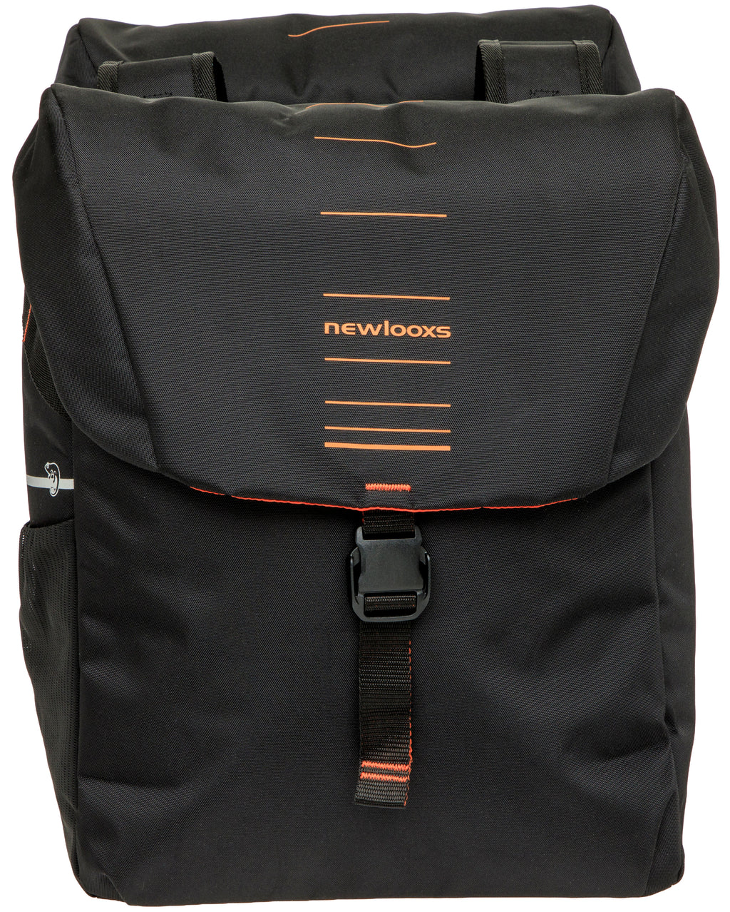 Dubbele fietstas New Looxs Vigo Double - 40 liter - 30 x 19 x 40 cm (2x) - Black-Orange