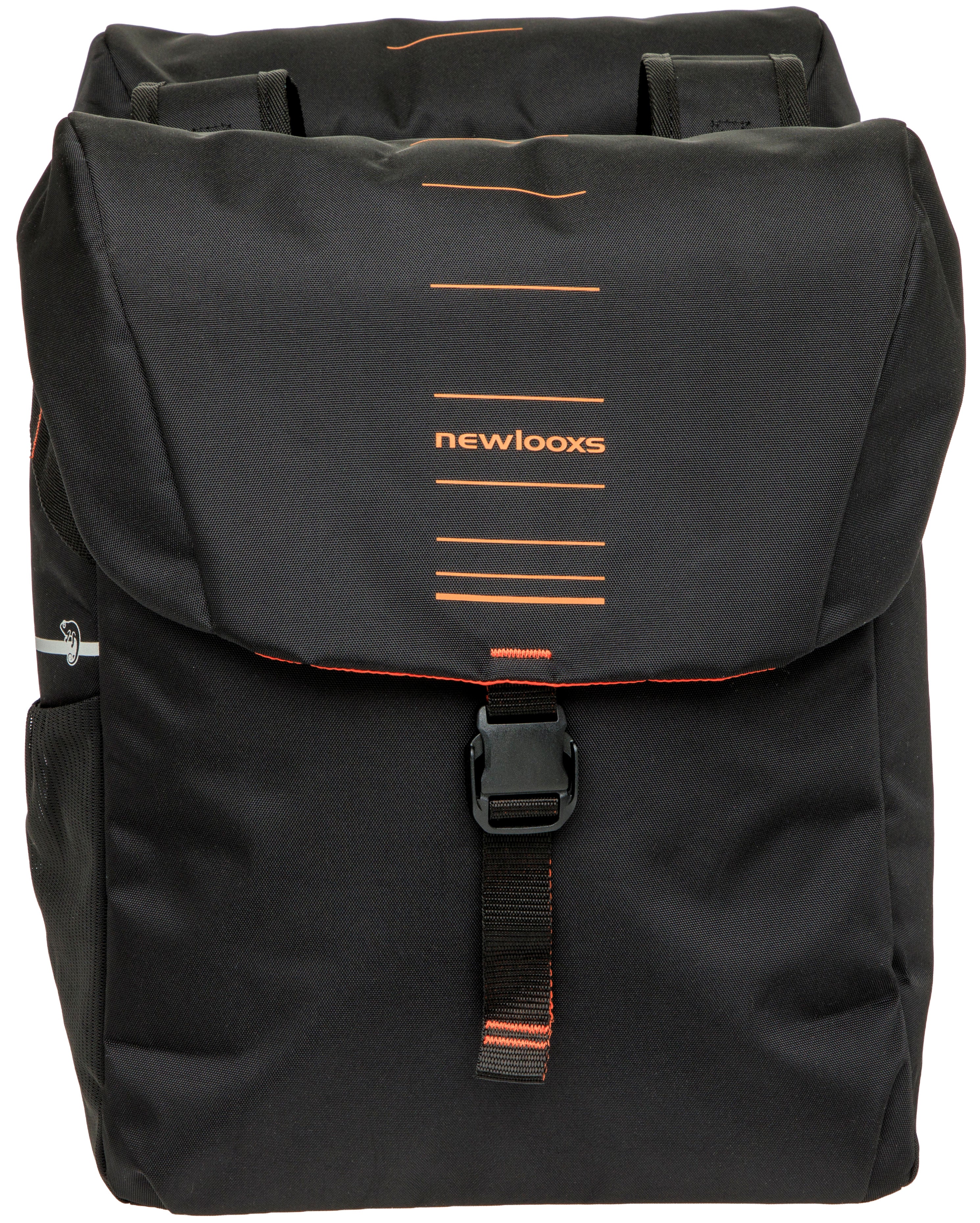 Dubbele fietstas New Looxs Vigo Double - 40 liter - 30 x 19 x 40 cm (2x) - Black-Orange